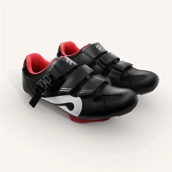 Peloton Black and Red Cycling Shoes - Picture 1 of 14
